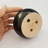 2 Inch 2 Inch Set 4 3.7inch, Wood Sofa Furniture Legs Round Black Bun Feet Tall Legs Replacement