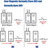 MC-38 Wired NC Door Sensor Alarm Magnetic Reed Switch Brown Surface Mount 10 Pair