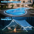 39FT 100LEDs,IP65 LairtPOW Solar Rope Lights Waterproof Outdoor String Light, Palm Tree Lights for Party Garden Yard