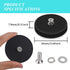 6 Packs Rubber Coated Neodymium Magnet Mounting Magnets, 60LBS, Black, M6 Threaded with Bolts Nuts