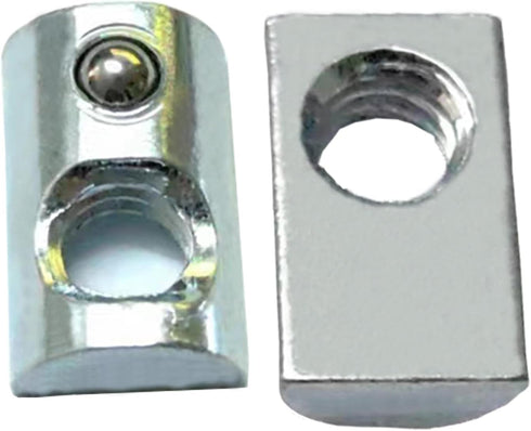 20 Packs 1/4-20 Threaded Steel Roll in T-Nut - T Slot Accessories for Aluminum Extrusion Profile Rail