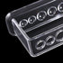 Plastic Clear Test Tube Rack, 6 Holes Stand, Lab Test Tube Stand Shelf School Supply