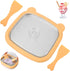 Hevtsde 2 Frozen Rolled Maker Portable Stainless Steel Instant Pan Roll Maker with Spatula and Lid for Homemade Gelato