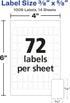 Avery Multi-Use Removable Labels, White, 3/8" x 5/8", 1,008 Blank Labels Total (5414)