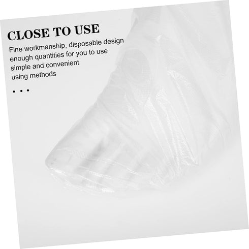 Generic 200Pcs Disposable Stirrup Foot Covers for Salons Oil-Resistant Waterproof Pedicure Accessories Try on Socks