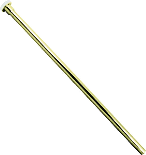 Westbrass D123-03 3/8" x 12" Polished Brass Flat Head Toilet Riser Supply Line