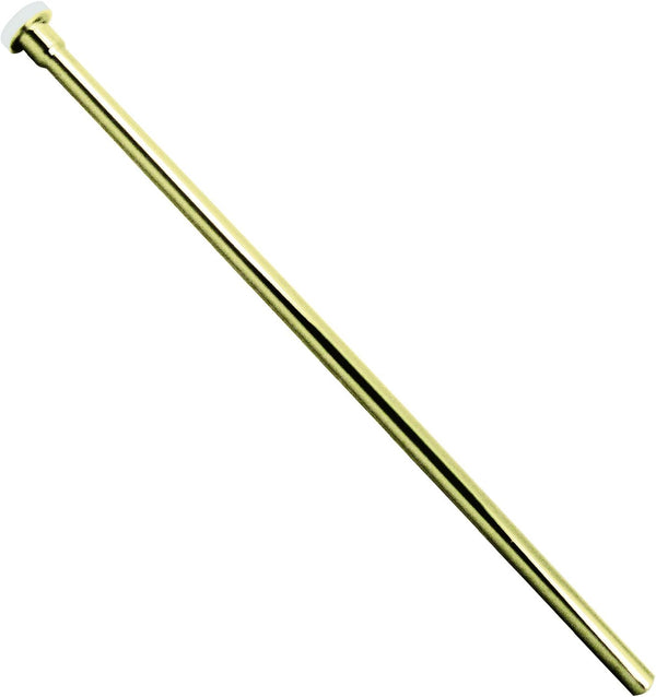 Westbrass D123-03 3/8" x 12" Polished Brass Flat Head Toilet Riser Supply Line