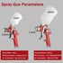 Set, 2 0.8mm 125ml 1.4mm 600ml HVLP Air Gravity Spray Gun Pcs Sprayer Paint Gun Kit, & Automotive Paint Gun