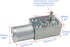 CHANCS 370WG 12V DC 18RPM Engine Mini Turbine Worm Reducer Electric Motor