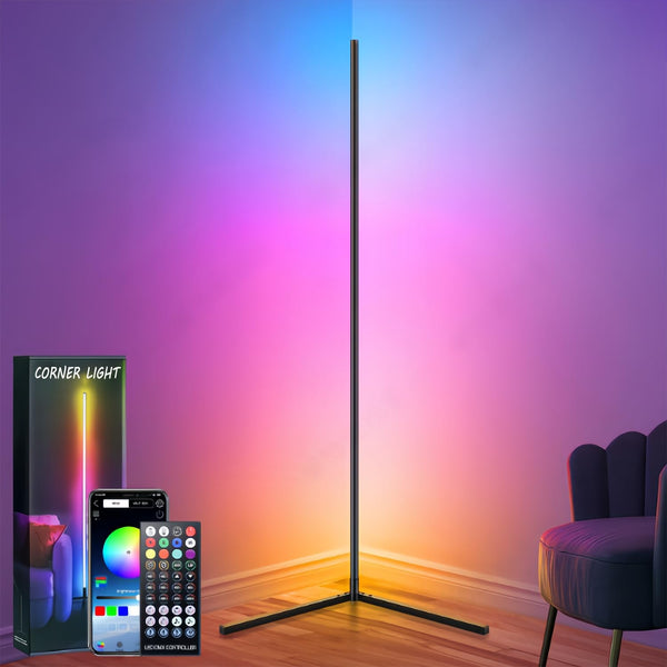 Corner Lamp, LED Floor Lamp Smart RGB Corner Floor Lamp with App