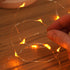 XINKAITE Waterproof LED Fairy String Lights, Starry DIY Decoration for Indoor & Outdoor Parties, 10FT/3Meters, Orange