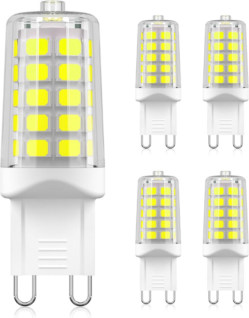 G9 LED Bulbs, 40 Watt Equivalent T4 Chandelier Light Bulb, 6000K Daylight