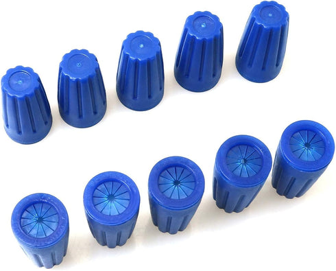 Waterproof Wire Connector, 10PCS Blue Waterproof Weatherproof Twist-On Grease Caps for Outdoor Electrical Wire Nuts