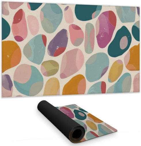 MWW C1DM142492R98H 14 x 24 in. Dots & Bops - Orange Gaming Mat