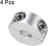 4pcs Double Split Shaft Collar Set for 8mm Shaft, 25mm OD, 10mm Width, Clamp-On Collars for Machine Tools