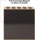 Excello Global Products Bamboo Dry Erase Marker Holder, Magnetic Mount, Holds 10 Markers and an Eraser