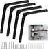 Moicstiy 4 Pcs 12 Inch L Brackets, Corner Braces with Screws for Shelves