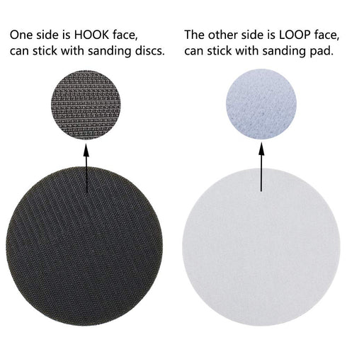 5 Pack 5 Inch Soft Density Interface Pads Hook and Loop Sponge Cushion Buffer Backing Pad (Set of 5)