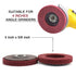 NUODUN 10Pcs 180/320 Grit Nylon Fiber Flap Disc - Metal Polishing Wheel for 4" Angle Grinder, Deburring and Rust Removal