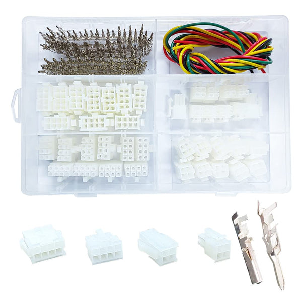Gikfun 4.2mm 18-24 AWG Wire Connectors Housing Terminal, Male & Female Plug Housing and Pin Header Kit