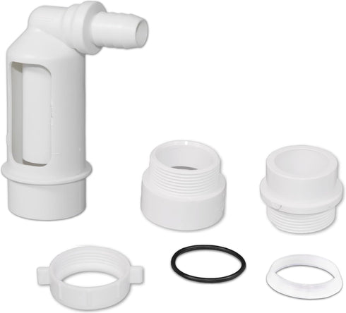 Water Softener Air Gap with 1/2-inch Barb Connector for Installation on 1-1/2-inch Standpipe with PVC Trap Adapters
