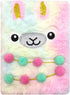 Fuzzy Plush Notebook Journal, Cute Cartoon Bear Diary for Kids, Girls, Boys Writing and Drawing (A5, 160 Lined Pages)