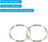 500 Pack 11mm/0.4" PATIKIL Mini Split Rings, OD Split Circular Ring Stainless Steel Clip Ring for Fastening Chandelier