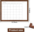 TORASO Dry Erase Monthly Calendar Board, Solid Wood Frame Magnetic Whiteboard for Wall, 12"x 16" Walnut Brown