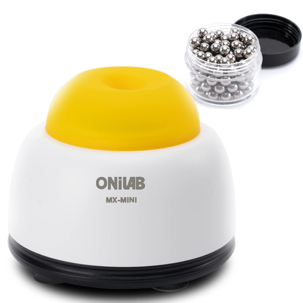 ONiLAB Mini Vortex Mixer with Touch Function - Lab Mixing for Nail Polish, Tattoo Ink, Eyelash Adhesives, Yellow