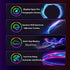 wacuaao 32 Inch (32 inch) Monitor Backlight - Smart LED Strip for PC Monitor Sync - Cinematic Screen Color and Music