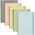 KOKUYO Sooofa Soft Ring Notebook, 0.2 inch (4 mm) Grid Ruled, 80 Sheets, A5, Set of 5 Colors, Japan Import
