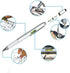 Multi-word 6 in 1 Multi Function Tool Ballpoint Pen, Ruler, Screwdriver, Touch-Screen Pen (3 PCS, Silver)
