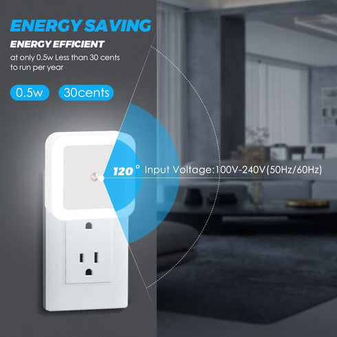 8-Pack, Sujeet Night Light, Night Lights Plug into Wall Nightlight Plug in Night Light, Dusk to Dawn Night Lamp Led