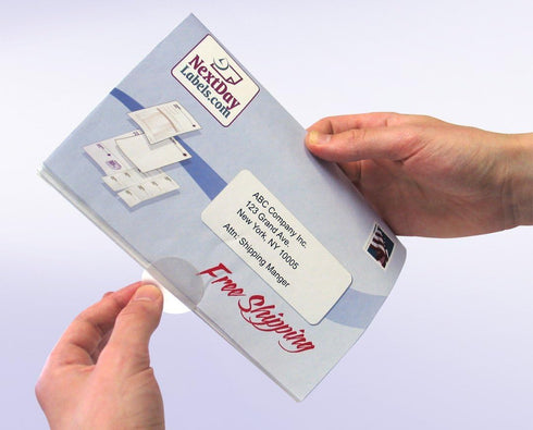 Wafer Tab Seals, 1 inch Diameter, Translucent, 1000 Labels per Roll, Great for Sealing Self-Mailers