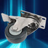 1.5in 304 30kg/66.1lb Silent Casters Locking Stainless Steel Trolleys Loading