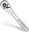 DURATECH 1/4 Ratchet Handle, 90-Tooth Reversible Socket Wrench, Quick-release
