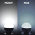 LED Color Changing Light Bulb, 8 Pack, 5W 40W Equivalent, 500LM, 5700K, E26 Dimmable RGB Light Bulbs