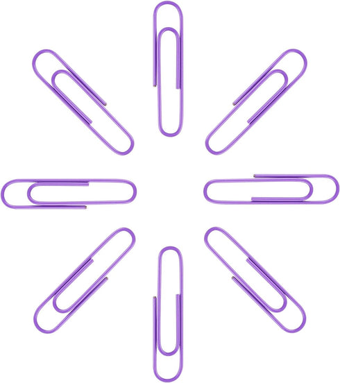 Jumbo Paper Clips, 2 Inch Large Paper Clips, 100 pcs in Purple
