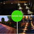 Follateas White/4 Pack) Solar Fence Lights, Waterproof Solar Outdoor Lights for Stairs Decks Steps Fences Patio Yard