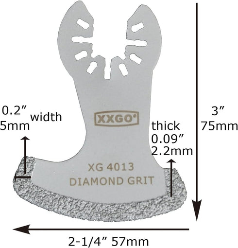 4 Pcs Diamond Oscillating Multi Tool Blades for Removing Grit Grout