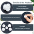 GORGECRAFT 20PCS White Rubber Bottle Stopper, Reusable Replacement Silicone Plug for 15mm to 20mm Bottles