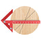 Aluminum Alloy Center Positioning Ruler, Multi-Function High-Precision Metric Measuring Tool for Right Angles