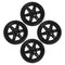 BESTOYARD 4pcs Replacement Shopping Cart Wheels for Rolling Cart Black Rolling Caster