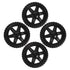 BESTOYARD 4pcs Replacement Shopping Cart Wheels for Rolling Cart Black Rolling Caster