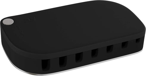 Cable Management Desk Organizer, Cord Management for 7 Computer or Charging Cables with Nonslip Base