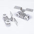 2pcs 4-Wheel Stainless Steel Hanging Wheel for Sliding Doors in Halls and Kitchen Cabinets