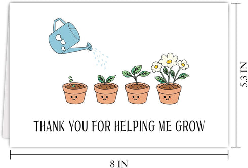 RUALOVE Funny Thank You Card For Dad Mom Teacher, Lovely Teaching Assistant Appreciation Card, Appreciation Card Gift