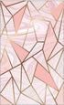 RXBC2011 Appointment Reminder Cards - Marble Pink and Gold, Pack of 100