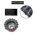 6 Pack Wire Wheel Brush Set for 4 1/2 Angle Grinder, 4 Inch Knotted Coarse Crimped Wheels & 3 Inch Cup Brush
