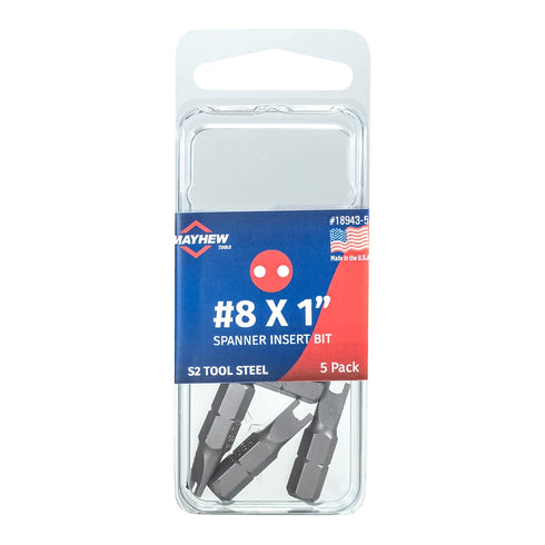 Mayhew Tools 19612-4 Square Recess Power Bit, NO. 2 x 2.75", 4-Pack